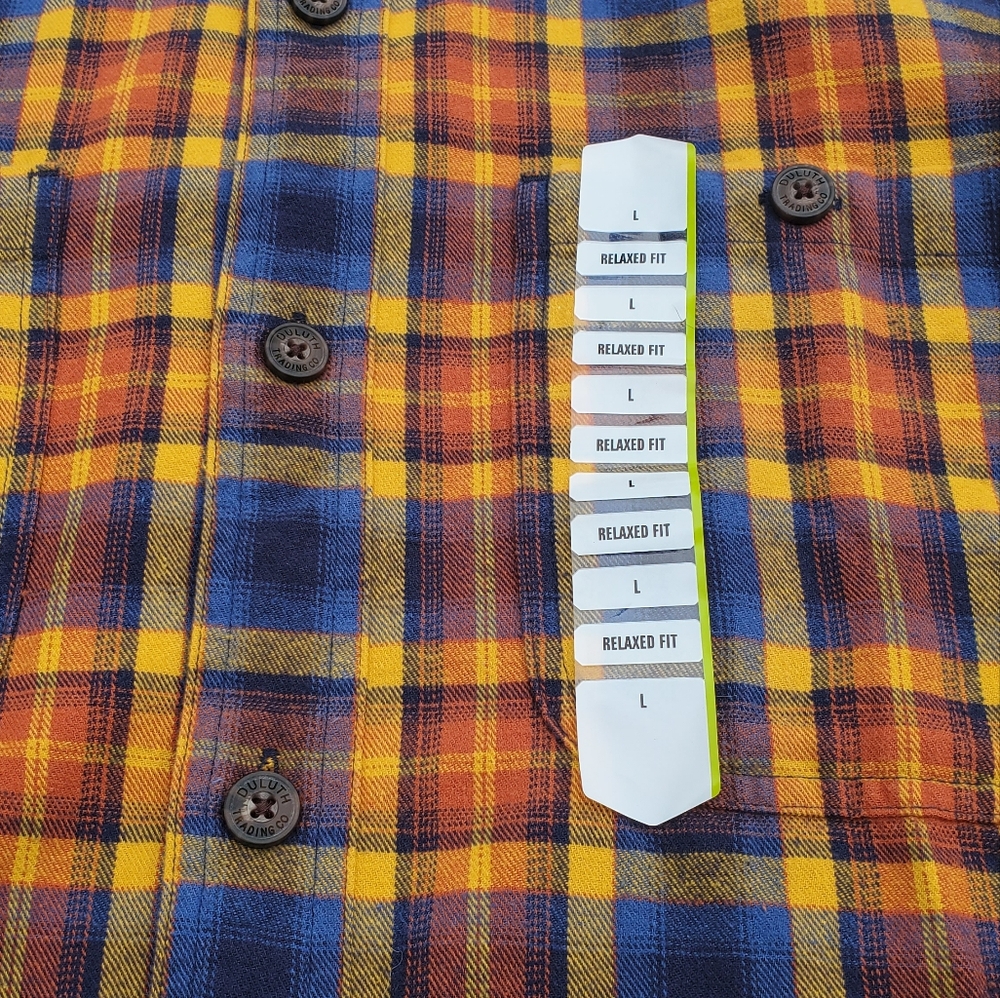 Duluth Men's Plaid Shirt - Size LARGE RELAXED FIT - Picture 5 of 5